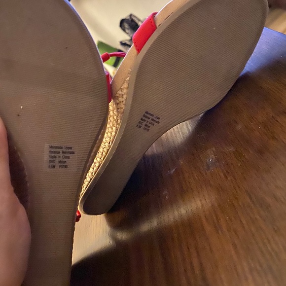 Style & co red wedge Sandles red 8.5 - Picture 6 of 7